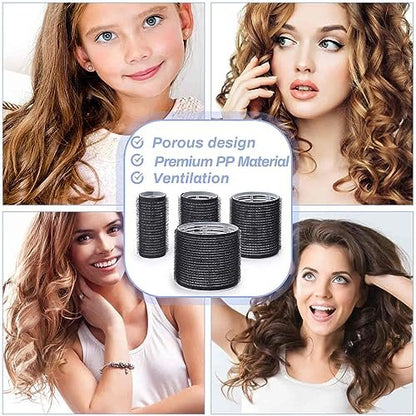 Selizo 28-Piece Hair Roller Set – Self-Grip Rollers & Clips for Volume, All Hair Lengths