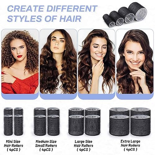 Selizo 28-Piece Hair Roller Set – Self-Grip Rollers & Clips for Volume, All Hair Lengths - görsel 4