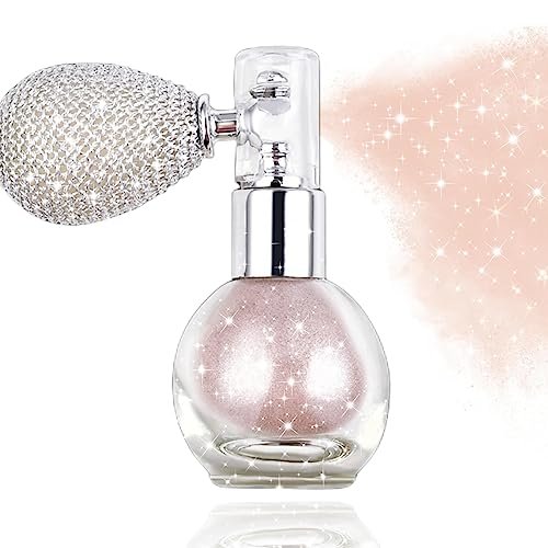 Rosarden Pink Hair & Body Glitter Spray – Non-Sticky Shimmer Spray for Women & Kids, Festival & Party Body Highlighter - görsel 2