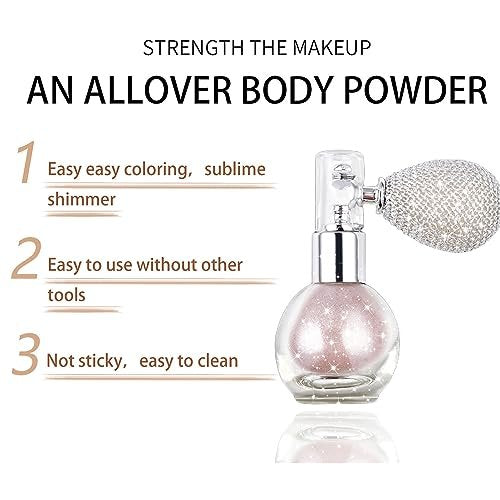 Rosarden Pink Hair & Body Glitter Spray – Non-Sticky Shimmer Spray for Women & Kids, Festival & Party Body Highlighter - görsel 6