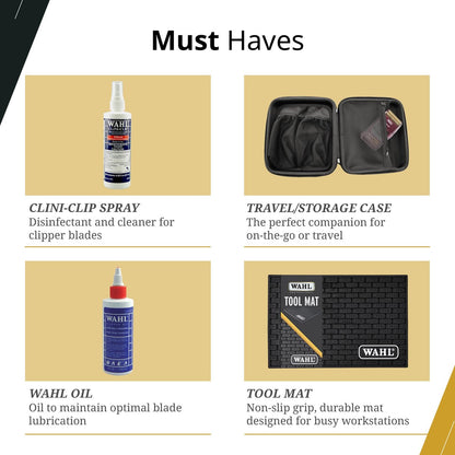 Wahl Professional Cordless Barber Combo: Magic Clip & Detailer Li, Lithium-Ion, 100-Minute Run Time Avelisse