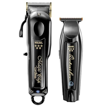 Wahl Professional Cordless Barber Combo: Magic Clip & Detailer Li, Lithium-Ion, 100-Minute Run Time Avelisse