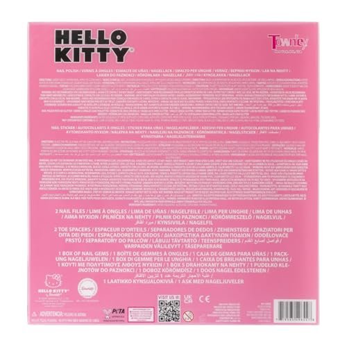 Hello Kitty Water-Based Nail Polish Set – Peel-Off, Glittery & Opaque Colors for Kids Ages 3+ | 18-Piece Set by Townley Girl - görsel 17
