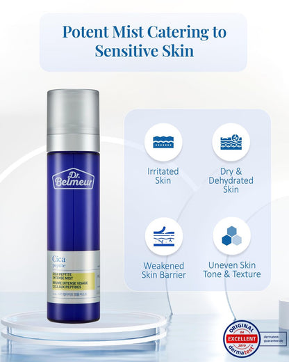 DR. BELMEUR Advanced CICA Intense Mist for Sensitive Skin – Ultra Fine Hydrating Face Mist with Centella Asiatica & Betaine (4.06 fl oz)