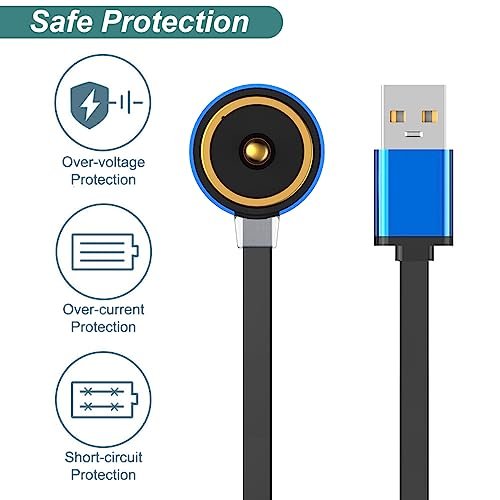 Kissmart MCC 1A Charger for Olight Flashlights - Replacement USB Charging Cable (3.3 ft, Blue) - görsel 8