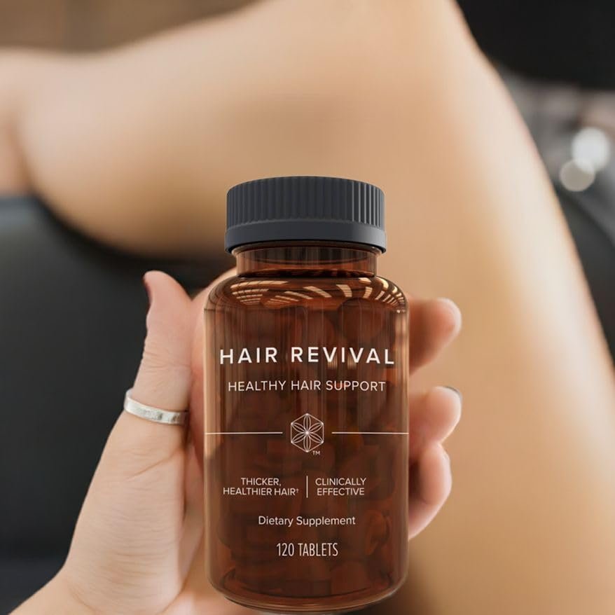 Isagenix Hair Revival - Natural Hair Growth & Thickening Supplement with Biotin, Amino Acids & Banana Flower Extract - 120 Tablets Avelisse