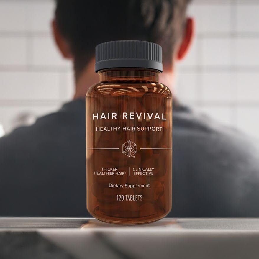 Isagenix Hair Revival - Natural Hair Growth & Thickening Supplement with Biotin, Amino Acids & Banana Flower Extract - 120 Tablets Avelisse