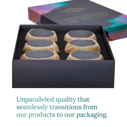Satavi Naturals Crystal Bath Bombs Gift Set (6 Pack) – Aromatherapy Geode Fizzies with Nourishing Bath Salts – Lavender, Eucalyptus Mint & Citrus – Spa Gifts for Women, Relaxation & Moisturizing Avelisse