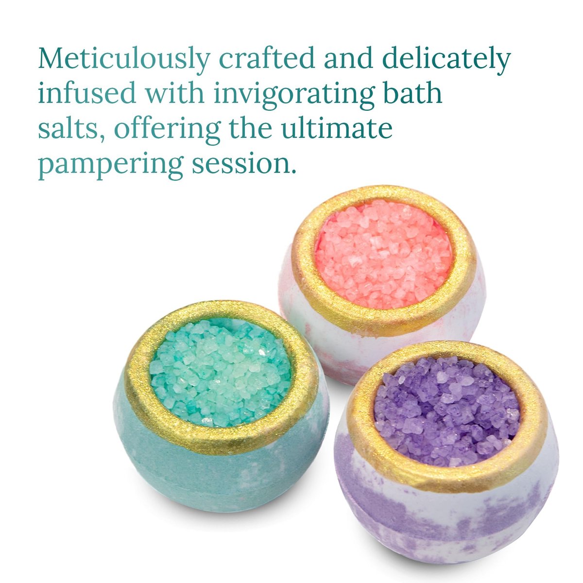 Satavi Naturals Crystal Bath Bombs Gift Set (6 Pack) – Aromatherapy Geode Fizzies with Nourishing Bath Salts – Lavender, Eucalyptus Mint & Citrus – Spa Gifts for Women, Relaxation & Moisturizing Avelisse