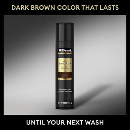 TRESemmé Root Touch Up Temporary Hair Color Spray, Dark Brown, Travel-Size 6-Pack – Instant Grey Coverage, 2.5 oz Each Avelisse