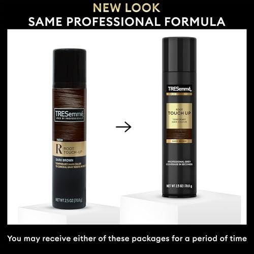TRESemmé Root Touch Up Temporary Hair Color Spray, Dark Brown, Travel-Size 6-Pack – Instant Grey Coverage, 2.5 oz Each Avelisse