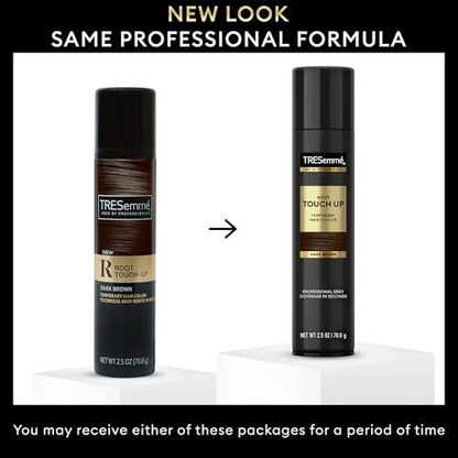 TRESemmé Root Touch Up Temporary Hair Color Spray, Dark Brown, Travel-Size 6-Pack – Instant Grey Coverage, 2.5 oz Each Avelisse