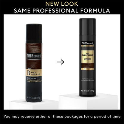 TRESemmé Root Touch Up Temporary Hair Color Spray, Dark Brown, Travel-Size 6-Pack – Instant Grey Coverage, 2.5 oz Each Avelisse