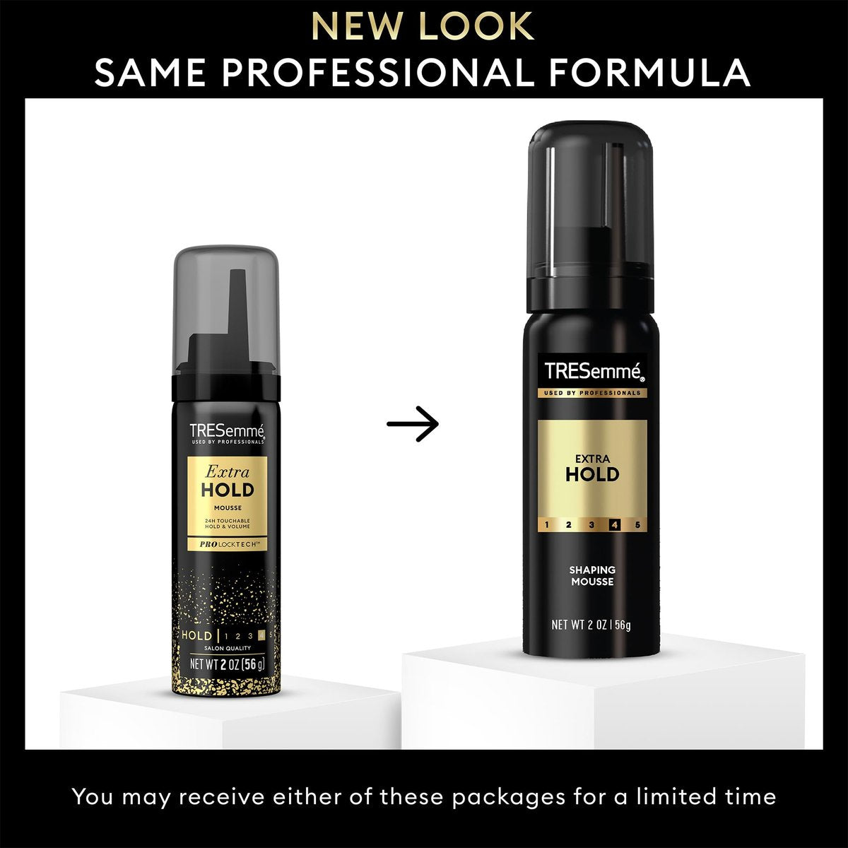 TRESemmé Shaping Mousse Extra Hold Travel-Size 12-Pack – 24H Frizz Control & Moisturizing Hair Mousse for Sculpting, 2 oz Each Avelisse