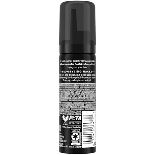 TRESemmé Shaping Mousse Extra Hold Travel-Size 12-Pack – 24H Frizz Control & Moisturizing Hair Mousse for Sculpting, 2 oz Each Avelisse