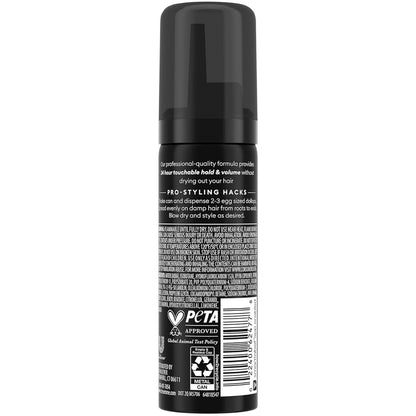 TRESemmé Shaping Mousse Extra Hold Travel-Size 12-Pack – 24H Frizz Control & Moisturizing Hair Mousse for Sculpting, 2 oz Each Avelisse