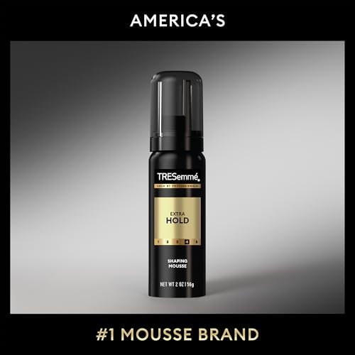 TRESemmé Shaping Mousse Extra Hold Travel-Size 12-Pack – 24H Frizz Control & Moisturizing Hair Mousse for Sculpting, 2 oz Each Avelisse