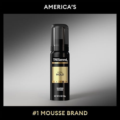 TRESemmé Shaping Mousse Extra Hold Travel-Size 12-Pack – 24H Frizz Control & Moisturizing Hair Mousse for Sculpting, 2 oz Each Avelisse