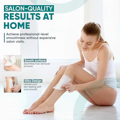Amira Beauty 200 Non Woven Wax Strips for Hair Removal - Gentle Wax Paper for Face, Bikini, and Body - Pre-Cut, Tear Resistant Small and Large Strips - görsel 12