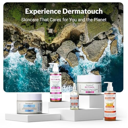 DERMATOUCH Retinol Face Cleanser – Daily Face Wash with Hyaluronic Acid, Cucumber, and Vitamins for Normal to Dry Skin – Hydrating Antioxidant Formula – Made in USA – 8 Fl Oz Avelisse