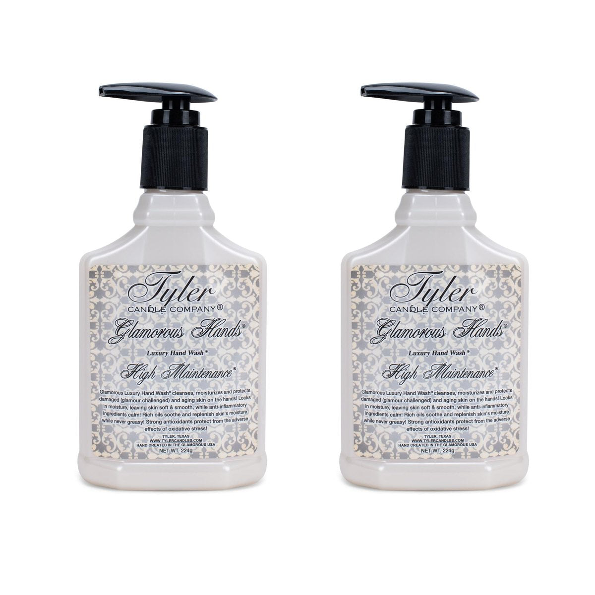 Tyler Glamorous Luxury Hand Soap Wash Pack of 2 - High Maintenance Scent, 8 oz Each - görsel 1