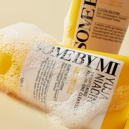 SOME BY MI Yuja Niacin Brightening All in One Cleanser - 3.38 oz (100ml) - Mild Daily Face Wash for Dull-Looking Skin - Low pH Formula - Pore and Sebum Care - Korean Skincare Avelisse