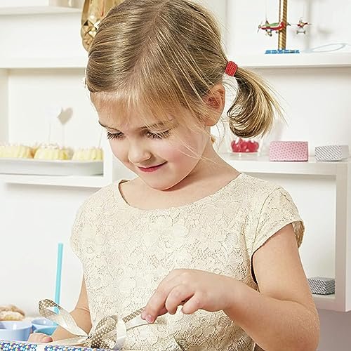 100 Pack Rainbow Cotton Hair Ties – Soft Seamless Elastics for Toddlers & Kids - görsel 8
