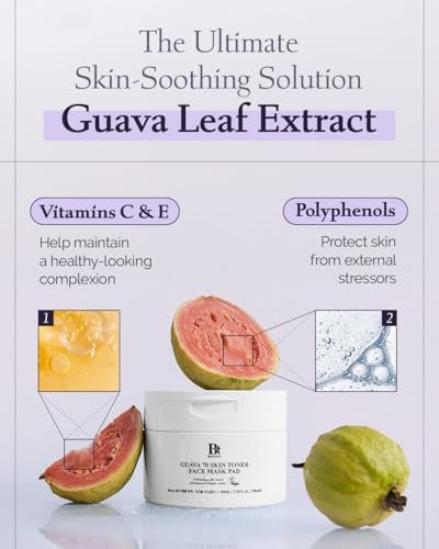 BENTON Guava 70 Skin Toner Face Mask Pads – Hydrating, Soothing, Pore Care for All Skin Types (70 Pads) Avelisse