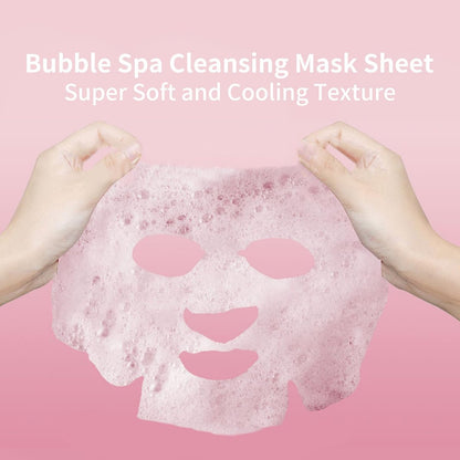 IREV Pink Rose O2 Bubble Face Masks - 10 Pack Foaming Sheet Mask for Acne, Pores, and Moisturizing