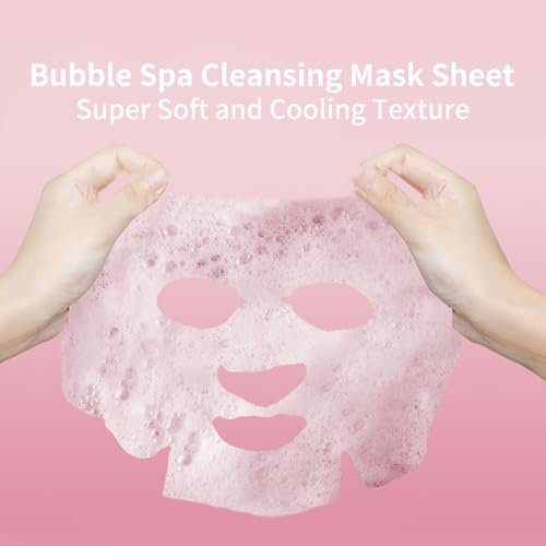 IREV Pink Rose O2 Bubble Face Masks - 10 Pack Foaming Sheet Mask for Acne, Pores, and Moisturizing - görsel 8