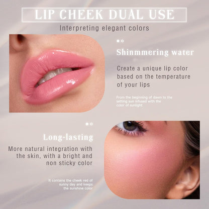 NewBang Color Changing Blush Stick for Cheeks - PH Temperature Activated Clear to Pink Cream Blush, Waterproof Multi-Use Lip & Cheek Tint, Matte Finish, 1.44 oz
