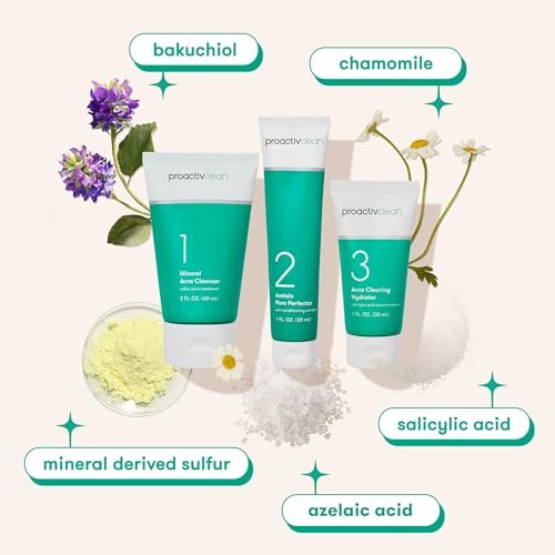 Proactiv Clean 3-Step Acne Routine with Pimple Patches – Sulfur Cleanser, Azelaic Acid Serum & Moisturizer for Sensitive Acne-Prone Skin – 30-Day Kit Avelisse