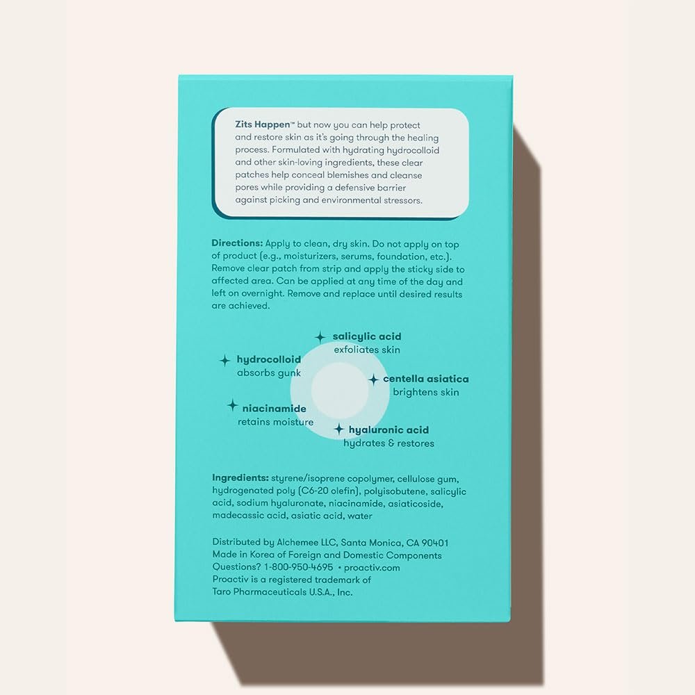 Proactiv Zits Happen Hydrocolloid Acne Patches with Salicylic Acid - 30 Count Pimple Patches for Face and Back Acne - görsel 11