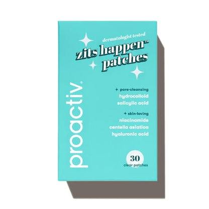 Proactiv Zits Happen Hydrocolloid Acne Patches with Salicylic Acid - 30 Count Pimple Patches for Face and Back Acne