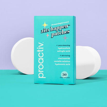 Proactiv Zits Happen Hydrocolloid Acne Patches with Salicylic Acid - 30 Count Pimple Patches for Face and Back Acne