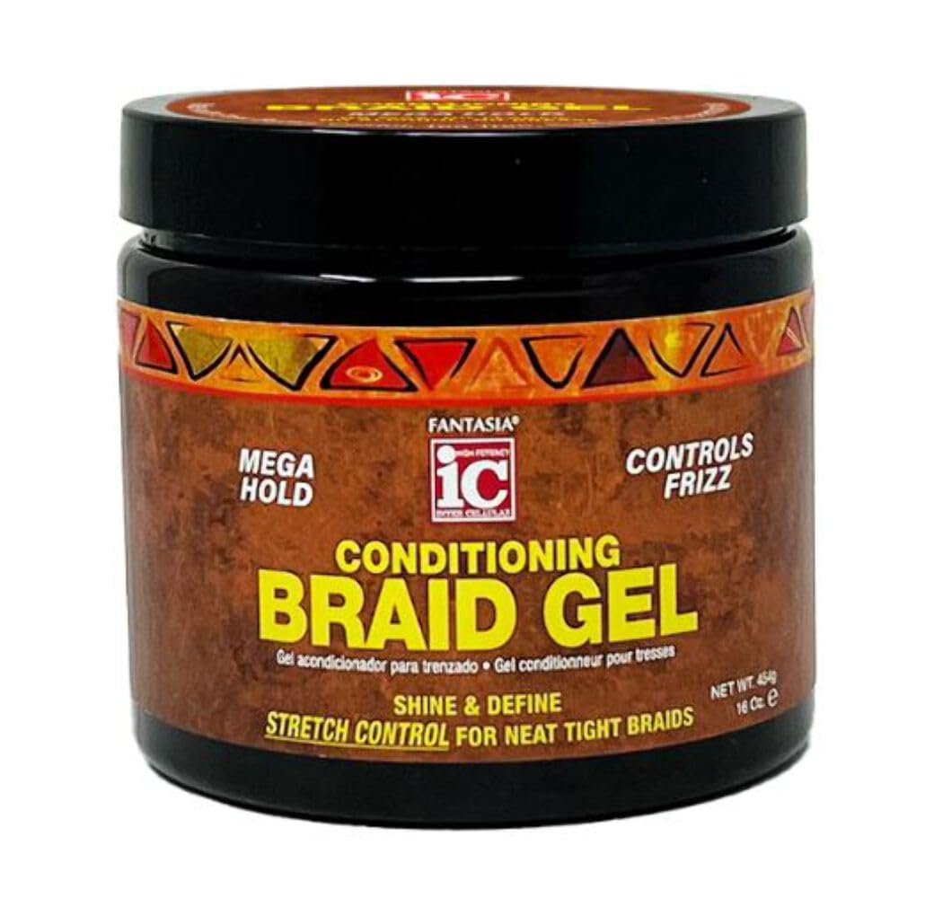 Fantasia IC Conditioning Braid Gel 16 oz – Moisturizing & Flake-Free Styling Gel - görsel 2