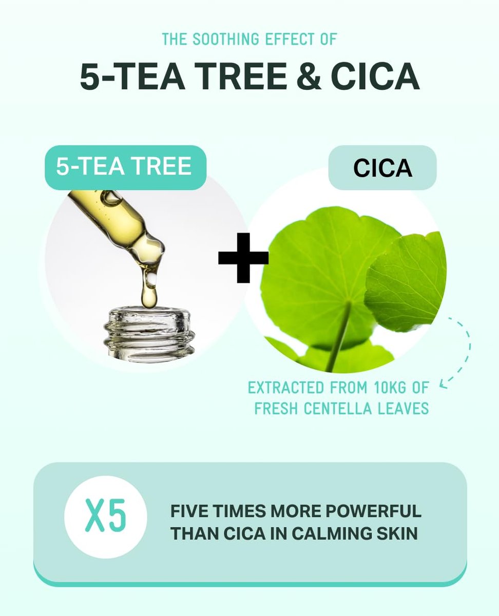 BRING GREEN Tea Tree CICA Soothing Toner - Mild Daily Skincare Toner for Cooling and Hydrating Effect, 8.5 Fl Oz (250ml) Avelisse