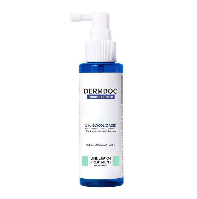 DERMDOC 5% Glycolic Acid Underarm Spray (100ml) | Multipurpose Exfoliating Toner | 3.38 Fl Oz - görsel 7