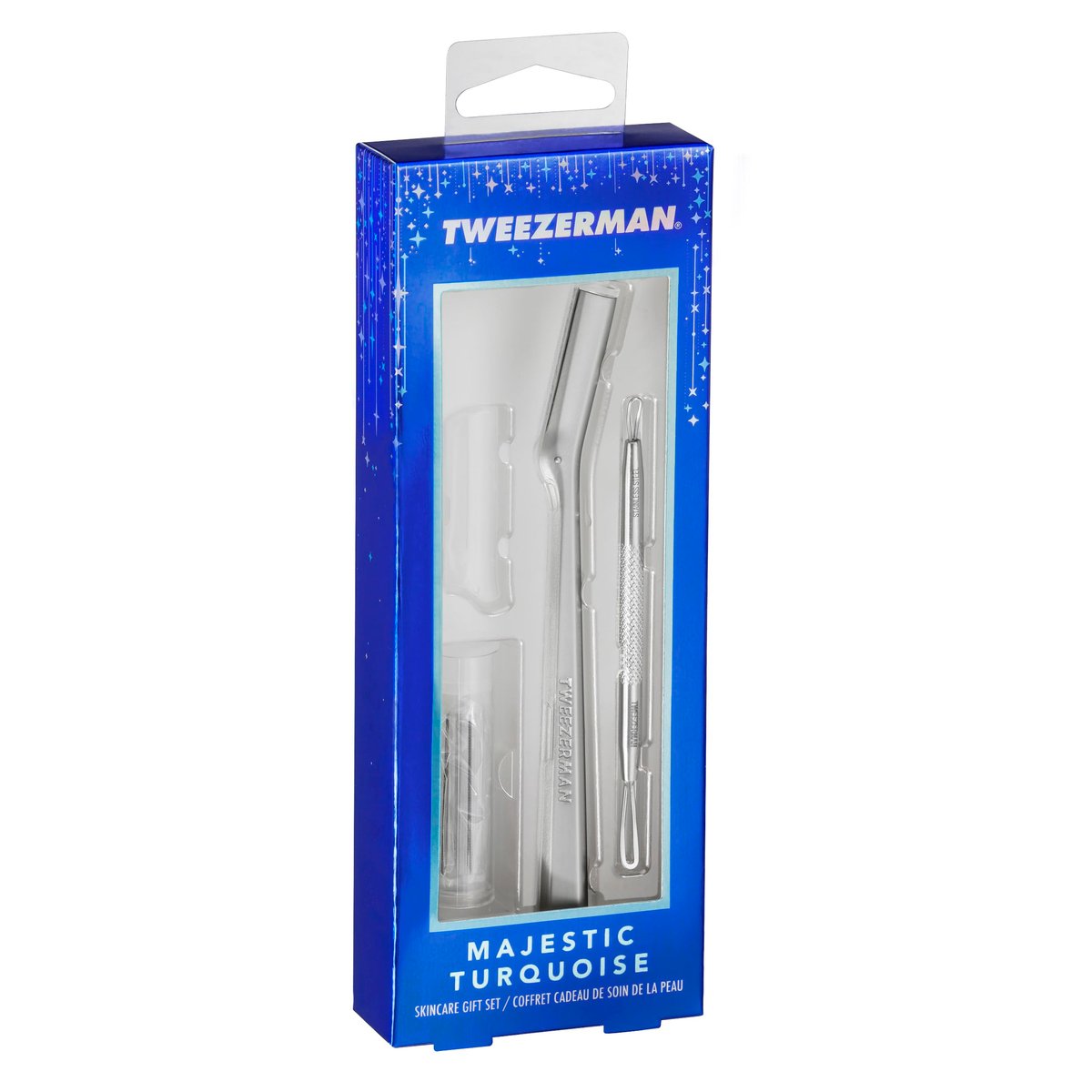 Tweezerman Majestic Turquoise Skincare Gift Set | Silver Avelisse