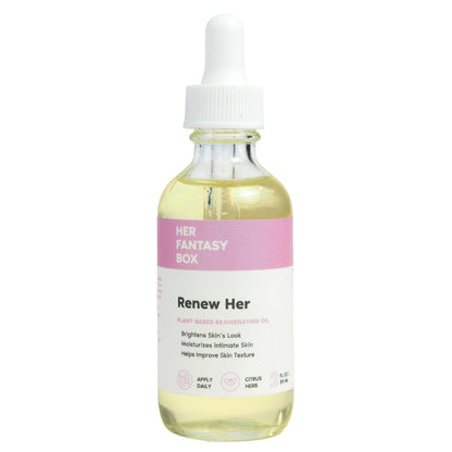 Her Fantasy Box Renew Her Natural Rejuvenating Yoni Oil - 2 Fl Oz for Dark Spots, Ingrown Hair & Skin Brightening Avelisse