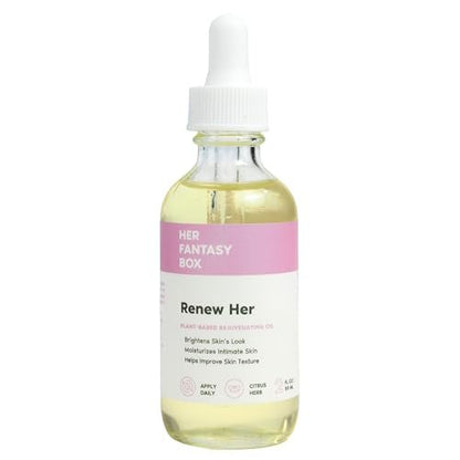 Her Fantasy Box Renew Her Natural Rejuvenating Yoni Oil - 2 Fl Oz for Dark Spots, Ingrown Hair & Skin Brightening Avelisse