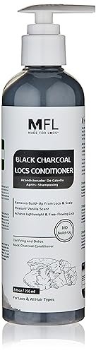 Made For Locs Black Charcoal Conditioner | Detox for Dreadlocks & Locs | 8 oz Avelisse