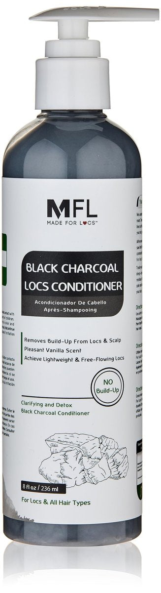 Made For Locs Black Charcoal Conditioner | Detox for Dreadlocks & Locs | 8 oz Avelisse