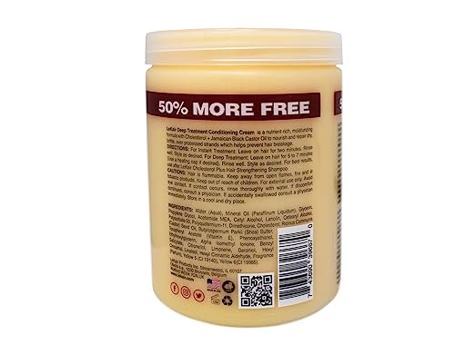 Le Kair Cholesterol Plus Jamaican Black Castor Oil Deep Treatment Conditioning Cream - 24 oz Avelisse
