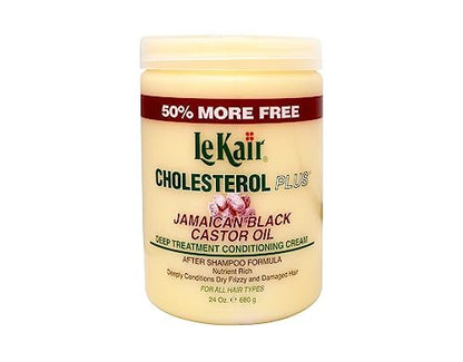 Le Kair Cholesterol Plus Jamaican Black Castor Oil Deep Treatment Conditioning Cream - 24 oz Avelisse