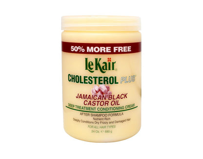 Le Kair Cholesterol Plus Jamaican Black Castor Oil Deep Treatment Conditioning Cream - 24 oz Avelisse