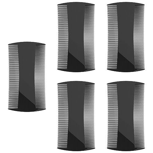 Kootinn 5 Pack Double-Sided Pocket Comb for Hair, Beards & Mustaches | Fine & Coarse Teeth for Detangling and Grooming - görsel 2