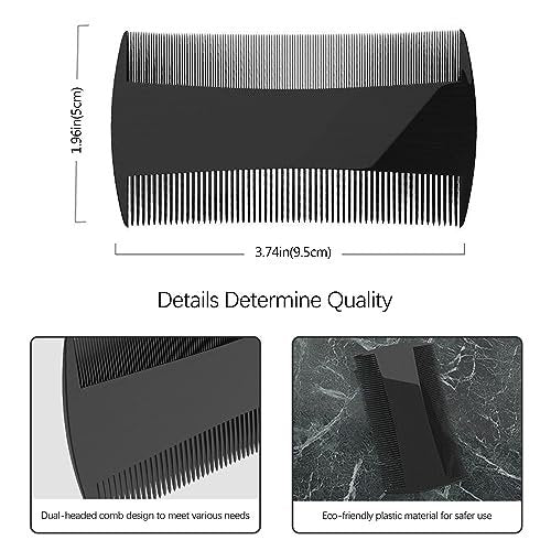 Kootinn 5 Pack Double-Sided Pocket Comb for Hair, Beards & Mustaches | Fine & Coarse Teeth for Detangling and Grooming - görsel 6
