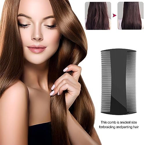 Kootinn 5 Pack Double-Sided Pocket Comb for Hair, Beards & Mustaches | Fine & Coarse Teeth for Detangling and Grooming - görsel 8