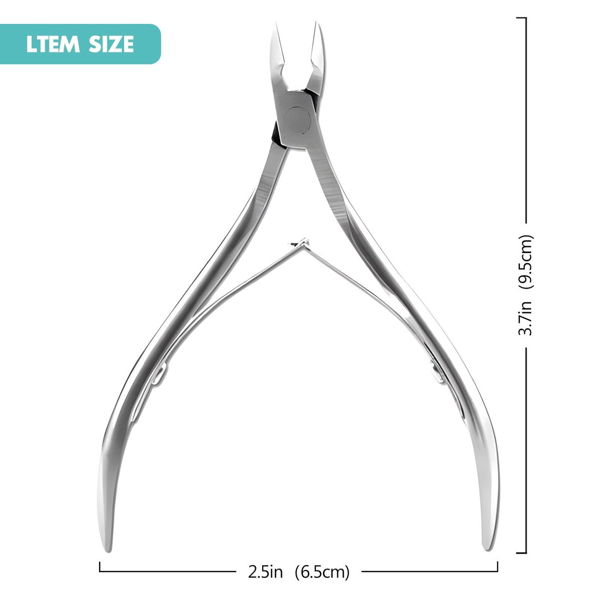 Kootinn 2 Packs Professional Cuticle Trimmer - Stainless Steel Cuticle Nippers with Double Spring for Fingernails and Toenails - görsel 6